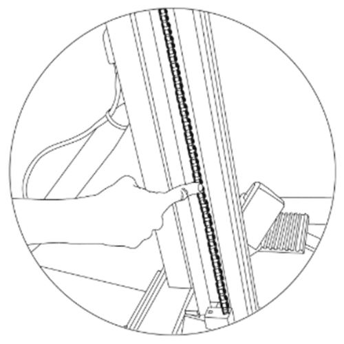 bottom chain tension