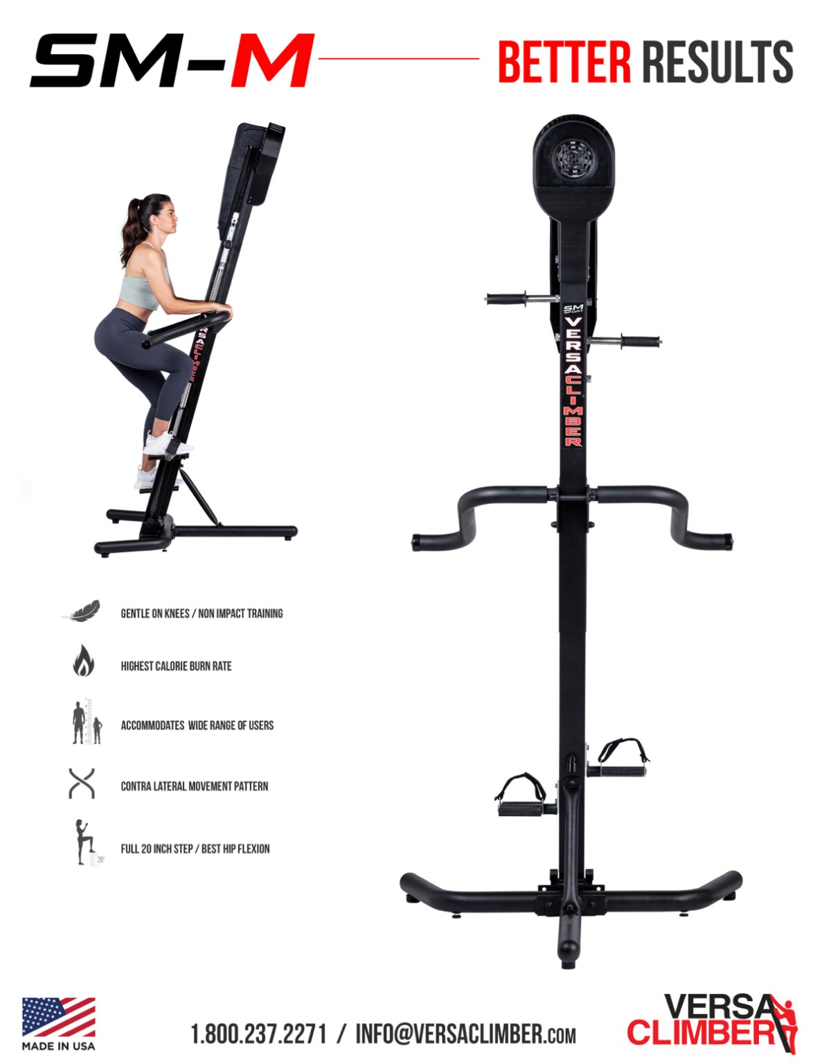 SM-Magnetic - Vertical Climber Exercise Machine - Versaclimber